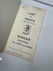 Rare 1959 List Of Parts Book By Singer 403a1 Sewing Machine