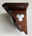 Antique Gothic Carved Wooden Oak Wall Bracket New College Oxford