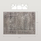 Machine Washable Area Rug 8x10  Non-slip Traditional Floor Cover Foldable Carpet