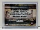 2017 Topps The Walking Dead Evolution Manufactured Bat Relic Abraham Ford