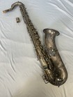 Vintage  the Elkhart  Band Inst  Co  Silver Tenor Saxophone   Case Elkhart  Ind 