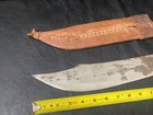 Antique Philippines 18  Knife With Sheath - Vintage Pre-owned W  12  Blade 