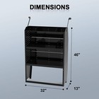 Van Shelving 32  W X 46  H X 13  D W hanging Tote For Transit  Gm  Nv promaster