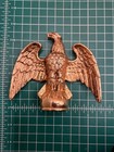 Vintage Cast Brass Eagle Flagpole Topper Finial 5  Wingspan Americana Threaded 