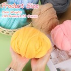 Wool Roving Yarn  100g 3 53oz Felting Wool Pure Roving Yarn  Green