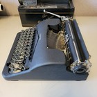 Smith Corona Standard Portable Typewriter With Case Types Well  Has Issue