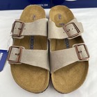 Birkenstock Sandals Arizona Taupe Suede Soft Leather Sandals - Select Size
