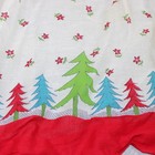 Vintage Trees Waist Apron One Size Cotton Christmas Flower Country Kitchen Retro