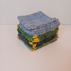 14 Vintage Mcm Ruffled Pot Holders Hot Pads Trivets Hand Made Multi Colors