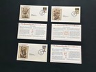 1994 Guyana M j  Hummel First Day Covers Lot Of 3 Pcs With Info Cards   Stamps