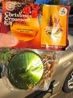 Walco Moss Green Satin With Deer Sequin Bead Christmas Ornament Vtg Kit Read