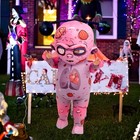 Inflatable Costume Adult blow Up Zombie Suit scary Halloween Costumes For Men   