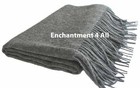 New Large 28 x80  100  Pure 4-ply Cashmere Scarf Shawl Wrap  Soft Warm  Gray