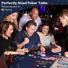 Poker Table 8 Player Octagon Foldable Casino Blackjack Texa Holdem Game Table 48