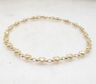 Stampato Heart Love Anklet Ankle Bracelet W  Lobster Clasp Real 10k Yellow Gold 