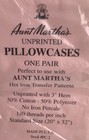 Plain White Set Of Pillowcases Craft Aunt Martha   s Unprinted Pair Sew Embroidery