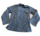 Set Of 2 Chef Works Zip Up Chef s Coat Womens Small Side Vent Blue Long Sleeve