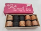 Vintage Belding Corticelli Darning Silk Thread In Original Box 10 Spools