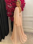 Elegant Chiffon Mother Of The Bride Dresses With Cape Wedding Party Prom Gowns