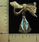 Vintage Mary Pin Blue Enamel Religious Holy Catholic Miraculous