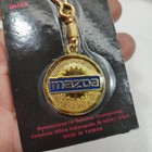 Vtg Mazda Keychain Nos Enamel On Solid Brass Key Ring Fob Brand New