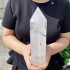 2 64lb Natural Black Tourmaline Quartz Crystal Point Wand Healing G5851