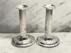 Tiffany   Co  Sterling Silver Fluted Candlesticks
