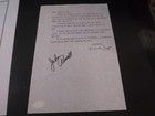 Fan Typed Letter Hand Signed Autographed By John Russell  the Actor  Coa