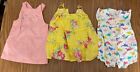 Baby Girl 12m Spring summer Clothes Lot  17 Items With Dresses And Shorts