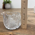 Lead Crystal Creamer Clear Brilliant Etched Cut Glass Heavy