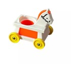Fisher Price Little People Orange Riding Horse Wheels Little Riders Toy  234