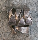 Mignon Faget Napkin Rings Set Of 4 Leaf Design Silver Color Signed Euc