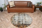 4 2x4 2 Ft Vintage Rug  Rug  Blue Polka Dot Rug Wool