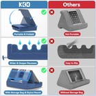 Kdd Tablet Pillow Holder  Foldable Ipad Stand For Lap  Bed And Desk -tablet Soft