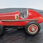 Schuco Studio 1050 Racer Vintage Red Tin Wind Up Toy Car  3 Works key    