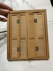 Vintage Miniature Set Of Louvered Folding Doors