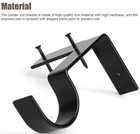 2-6pc Curtain Pole Brackets No Drill Curtain Rod Holder Into Wooden Window Frame