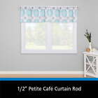 Mainstays 48-84 In  Benton Petite Adjustable Curtain Rod  1 2 In  Brushed Nickel
