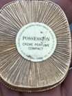 Corday Unicorn Horse Cr  me Perfume Compact Vintage French Gold Tone 1960s Empty