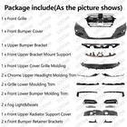 Front Complete Bumper Cover Kit W grille Fog Fit 2018-2020 Honda Accord Us Built