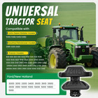 Black Suspension Tractor Seat With Armrest For Massey Ferguson Ford New Holland