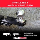 Class 1 Trailer Hitch Ball 2 000 Lb 1-7 8  Chrome 3 4  Shank Diameter  1-1 2 In 