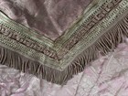 Vtg  Italian Wedding Coverlet-full queen  Woven Satin Blend - Dusty Rose cream