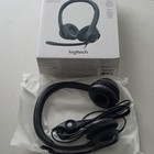 Logitech H390 Usb Wired Headset Black Noise Cancellation Boom Mic 6ft Vol Ctrl