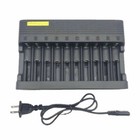 New Smart 10 Slot Battery Charger For Rechargeable Li-ion Battery 3 7 4 2v