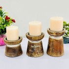 Candlesticks Pillar Candle Holder  Pedestal Farmhouse Dinning Table Kitchen Deco