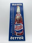 Vintage Look  Pepsi Cola Bigge Better Wooden Thermometer Sign 16  X 6 