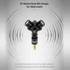 Comica Cvm-vs10 Mini Flexible Xy Stereo Microphone Mic 3 5mm Plug 90   Wune Jkgi