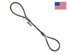 3 4  X 4 Ft Wire Rope Choker Sling Steel Lifting Rigging Sling Wll 11 200 Lbs