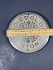 Ex Rare Diebold Safe   Lock Co Cast Iron Door Badge Emblem Medallion Round 